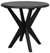 Fox Sungkai/Mindi Side Table in Charcoal Black