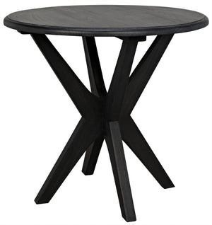Fox Sungkai/Mindi Side Table in Charcoal Black