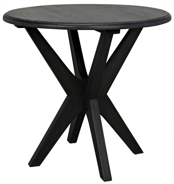 Fox Sungkai/Mindi Side Table in Charcoal Black