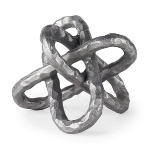 Wilhelm I (Small) 7L x 7W Silver Metal Link Decor Object