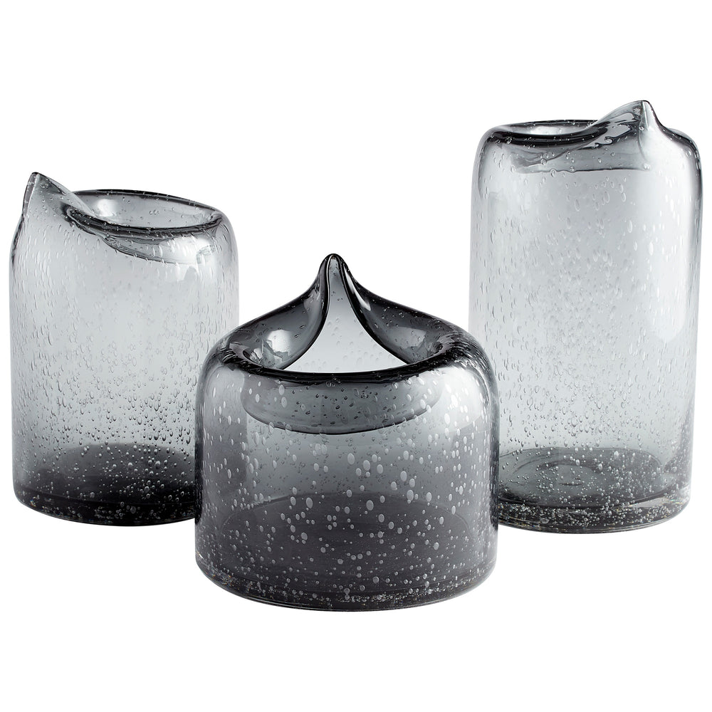 Small Oxtail Vase in Clear