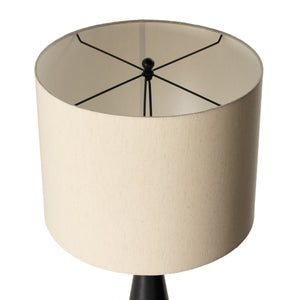 Innes Floor Lamp In Matte Black Cast