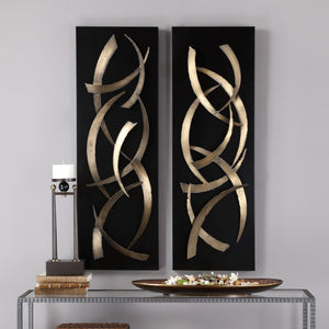 Brushstrokes Metal Wall Panels