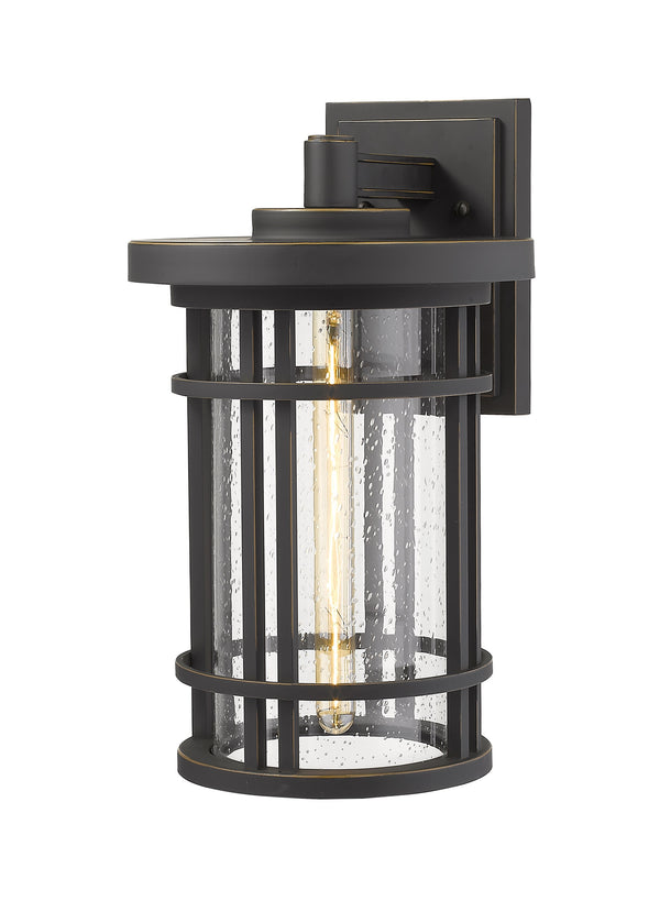 Jordan 1 Light Outdoor Wall Sconce in Oil Rubbed Bronze Finish