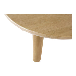 Moe's Milo Round Dining Table in Natural Oak