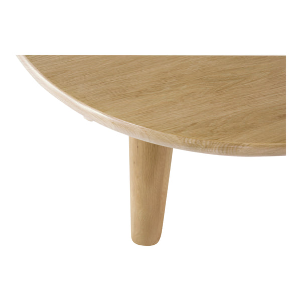 Moe's Milo Round Dining Table in Natural Oak