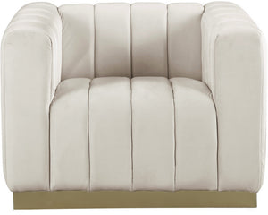 Francis Chair In Cream Velvet