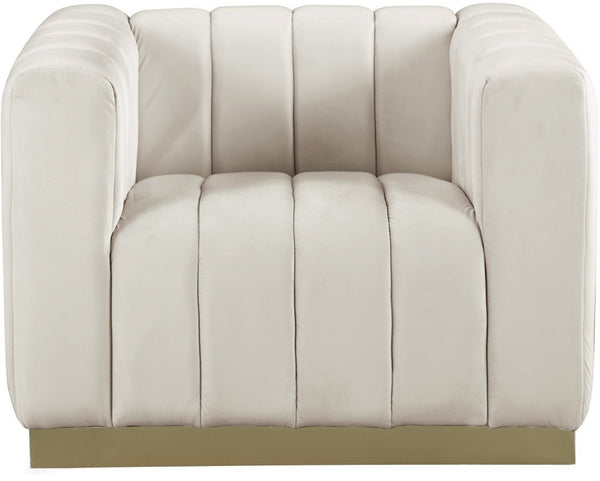 Francis Chair In Cream Velvet