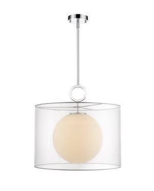 Arosia 1 Light Pendant in Chrome Finish