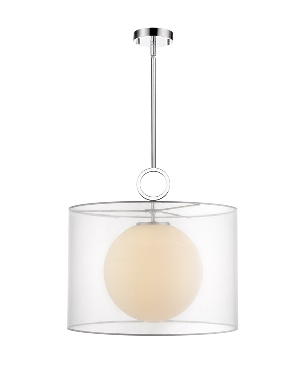 Arosia 1 Light Pendant in Chrome Finish