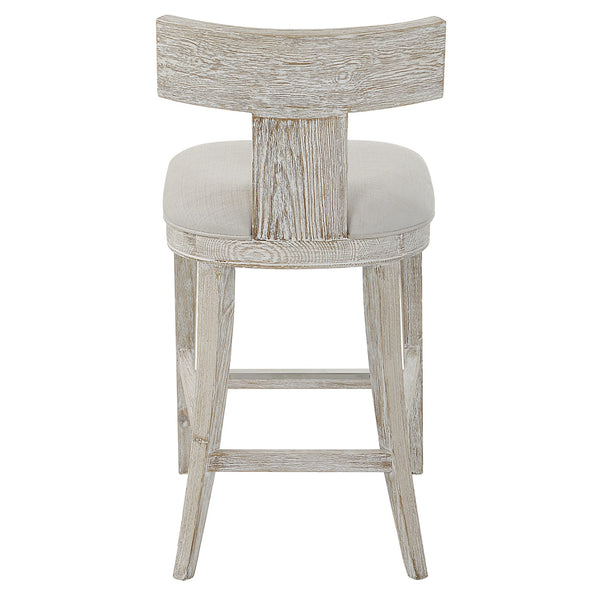 Idris White Counter Stool
