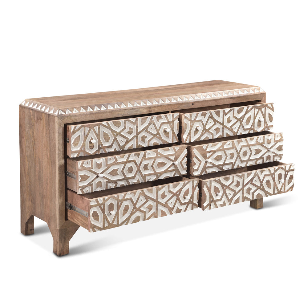 Tangiers 61" Dresser Natural White