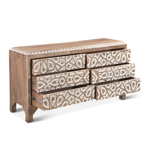Tangiers 61" Dresser Natural White