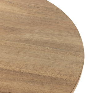 Bibianna Dining Table In Smoked Honey In Blush