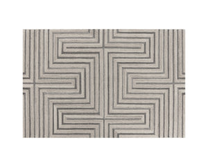 OSLOW HAND-TUFTED RUG - BEIGE / GREY - 6' X 9'