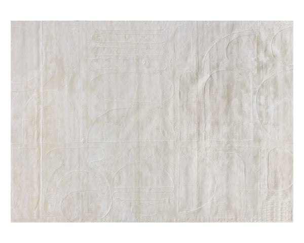 CARUSO HAND-LOOMED RUG - CREAM / IVORY - 10' X 14'