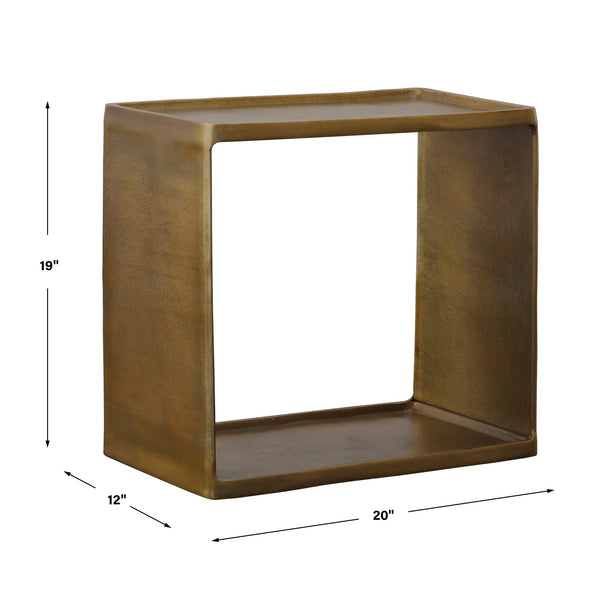 Derwent Antique Brass Side Table