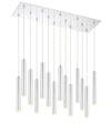 Forest 14 Light Island/Billiard in Chrome Finish