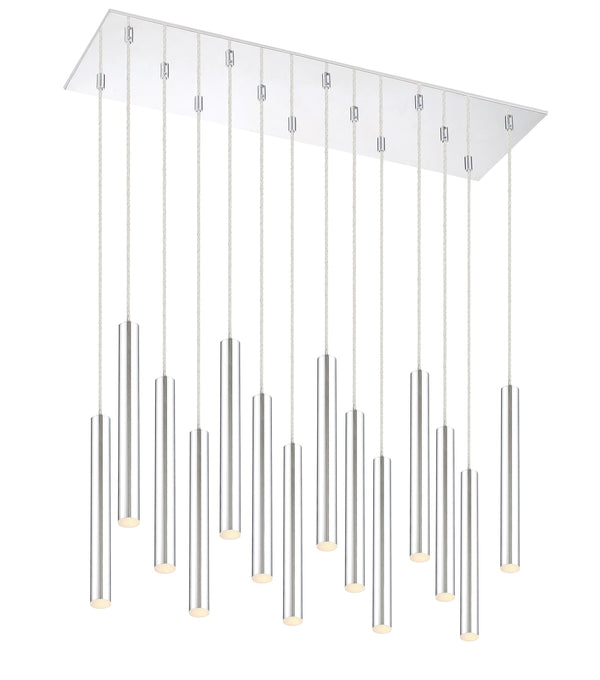 Forest 14 Light Island/Billiard in Chrome Finish