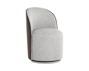CAVOLI SWIVEL DINING CHAIR - BELFAST HEATHER GREY / MEG ASH