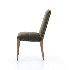 Nate Dining Chair-Modern Velvet Loden