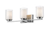 Willow 3 Light Vanity  in Chrome Finish