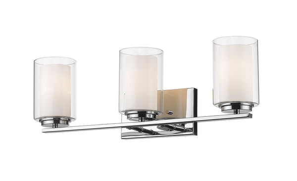 Willow 3 Light Vanity  in Chrome Finish