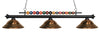 Shark 3 Light Billiard Light in Matte Black Finish