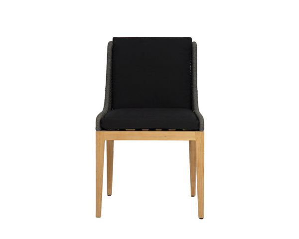 SORRENTO DINING CHAIR - NATURAL - ARASHI BLACK