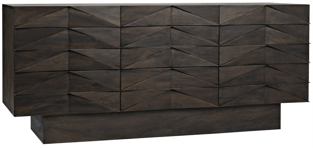 Drake Ebony Walnut Sideboard in Walnut and Veneer