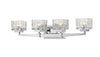 Rubicon 4 Light Vanity in Chrome Finish