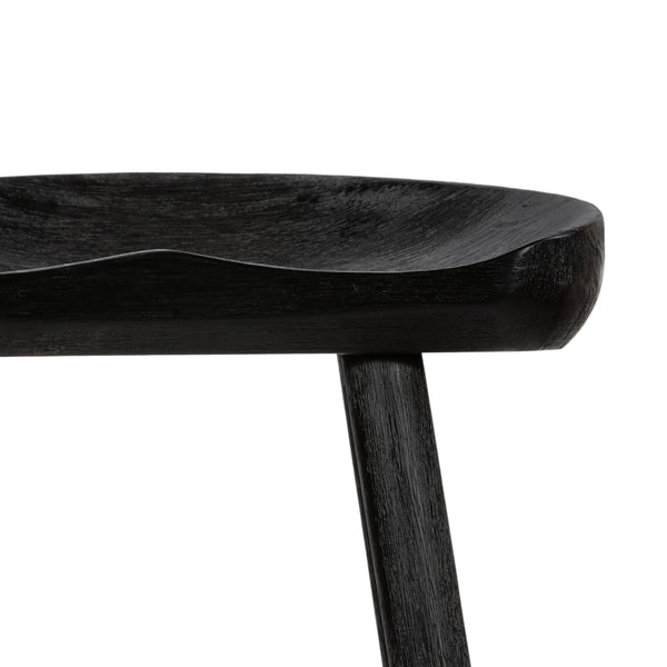 Barrett Stool In Matte Black Parawd In Counter