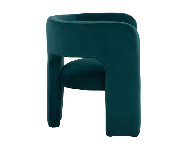ISIDORE LOUNGE CHAIR - MEG TEAL