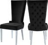 Hope Dining Chair In Black Velvet