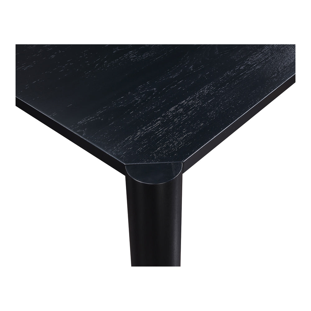 Post Blackened Oak Dining Table
