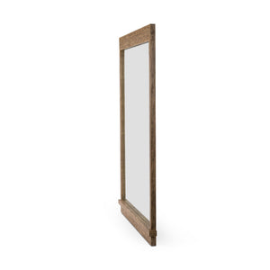 Ledge Floor Mirror - Distressed Light Pine