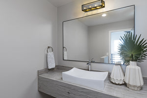 Infinity 4 Light Vanity in Misty Charcoal Finish