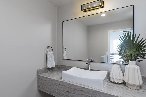 Infinity 4 Light Vanity in Misty Charcoal Finish