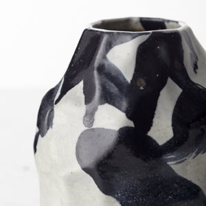 Mod Vase in Black and White