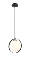 Midnetic 1 Light Mini Pendant in Matte Black Finish