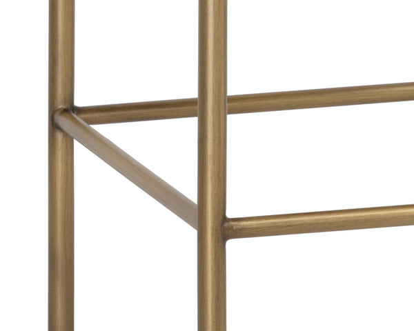 SENECA COUNTER STOOL - ANTIQUE BRASS - DANNY IVORY