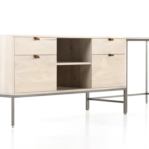 Trey Desk System - Dove Poplar