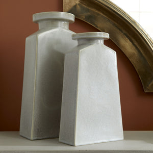Santorini Vase in Oyster Silver