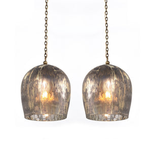 Anya Pendant - Distressed Mercury Glass