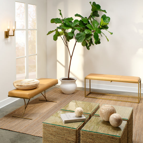 Captain Seagrass Square Side Table