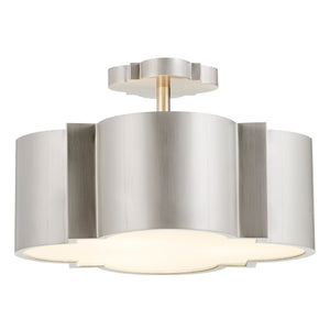 Wyatt 3Lt Dual Mount In Satin Nickel