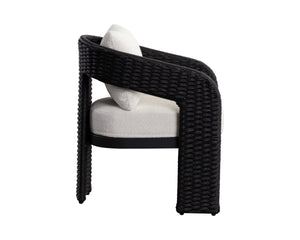 PYLOS DINING ARMCHAIR - BLACK - LOUIS CREAM