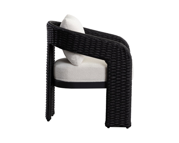 PYLOS DINING ARMCHAIR - BLACK - LOUIS CREAM