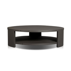 Roca Outdoor Round Metal Coffee Table - Bronze