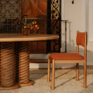 Moe's Villetta Dining Chair Set of 2 in Deep Pink